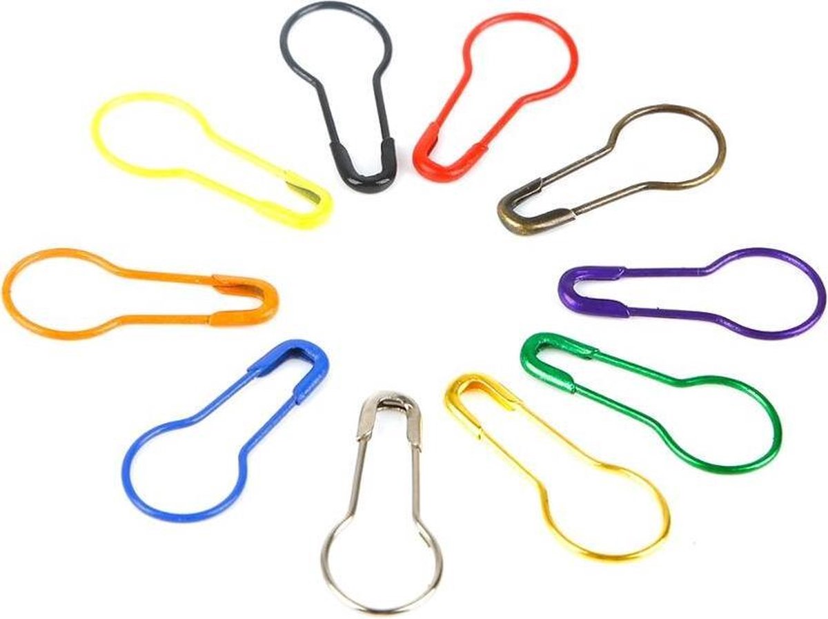 Steekmarkeerders - Breimarkeerders - Haak Markeerders - Stitch Markers - Steek Markers - Breinaald Markeerders - Steken Markeerringen - Breien / Haken / Borduren - 100 Stuks - Mix Color