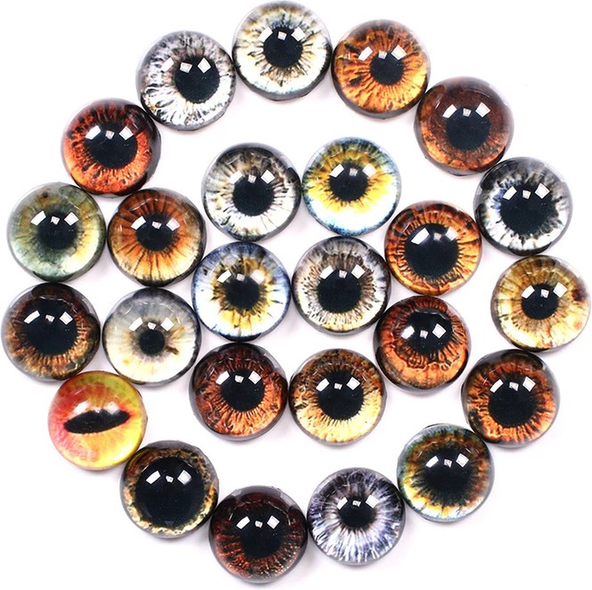 WiseGoods Luxe Veiligheidsoogjes Dieren 10MM - Hobby - DIY - Accessoires Haken & Breien - Knuffels Maken - Set Amigurumi Ogen 20st