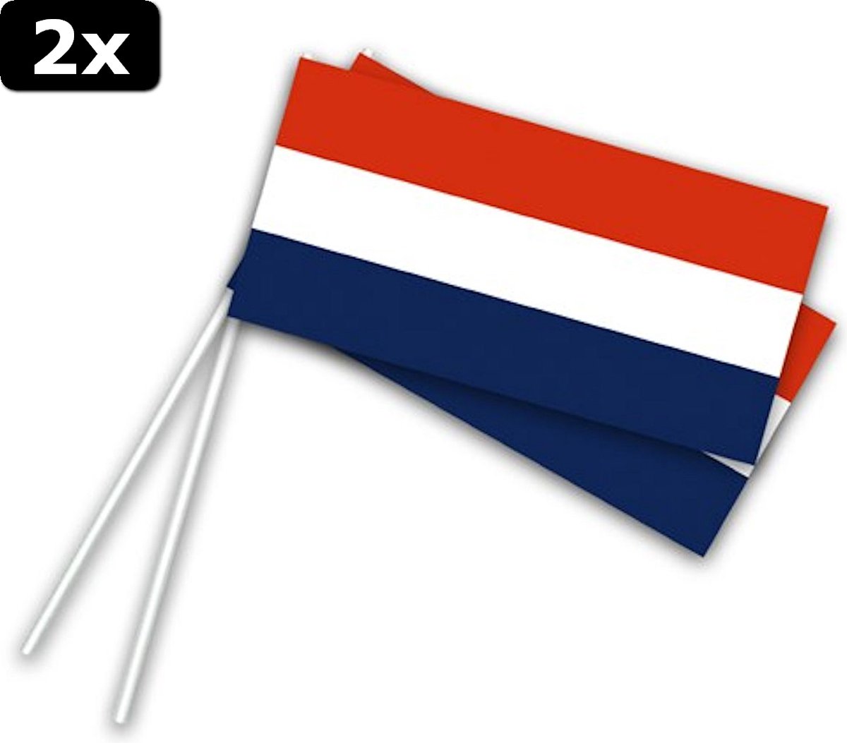 2x Zwaaivlag Nederland (50st)