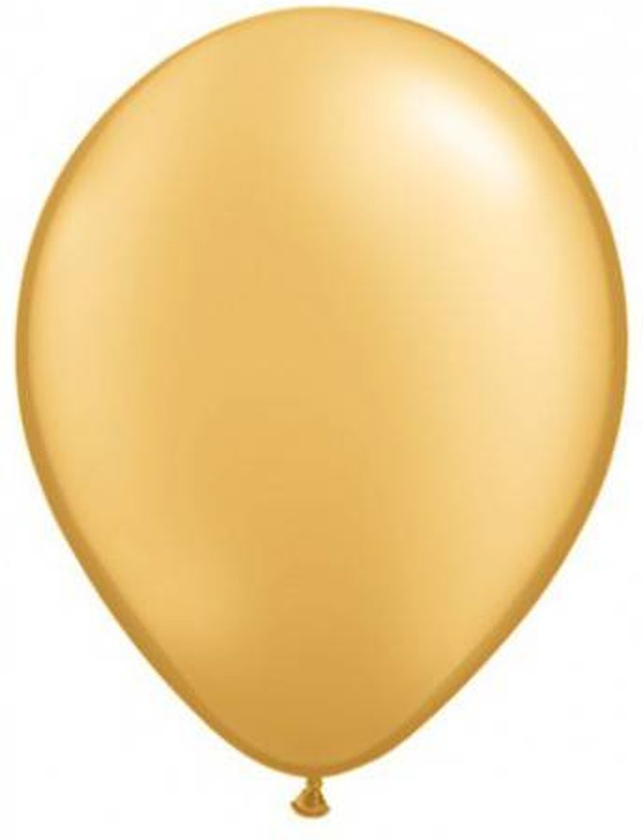 Globos - Ballonnen - Goud - Metallic - 100st.