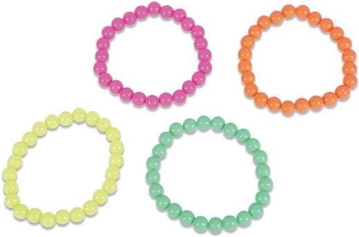 Witbaard Armbandenset Neon 4 Stuks