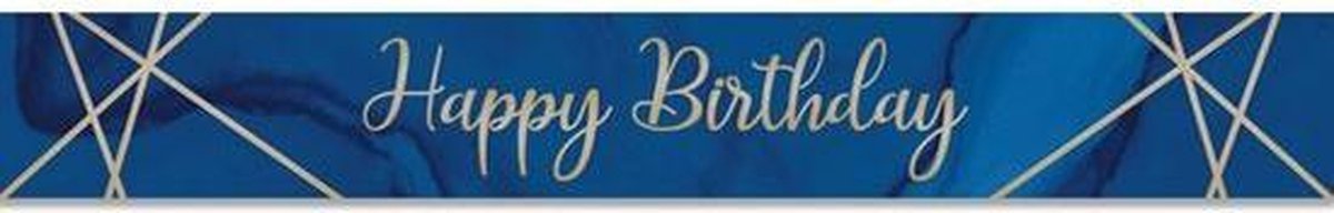 Witbaard Banner hbd  274 Cm Folie Blauw/goud