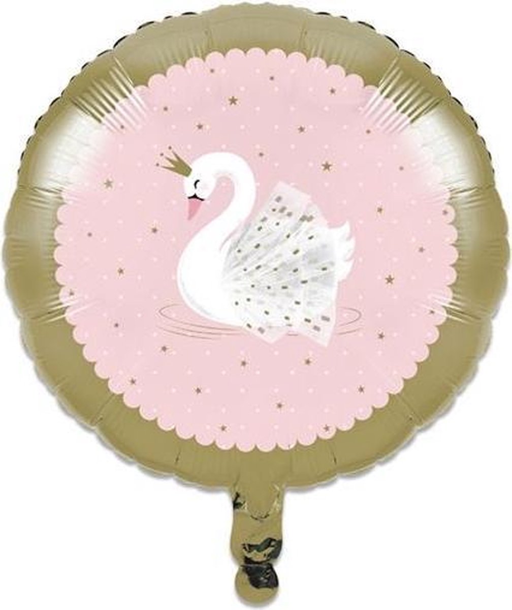 Witbaard Folieballon Stylish Swan (46cm)