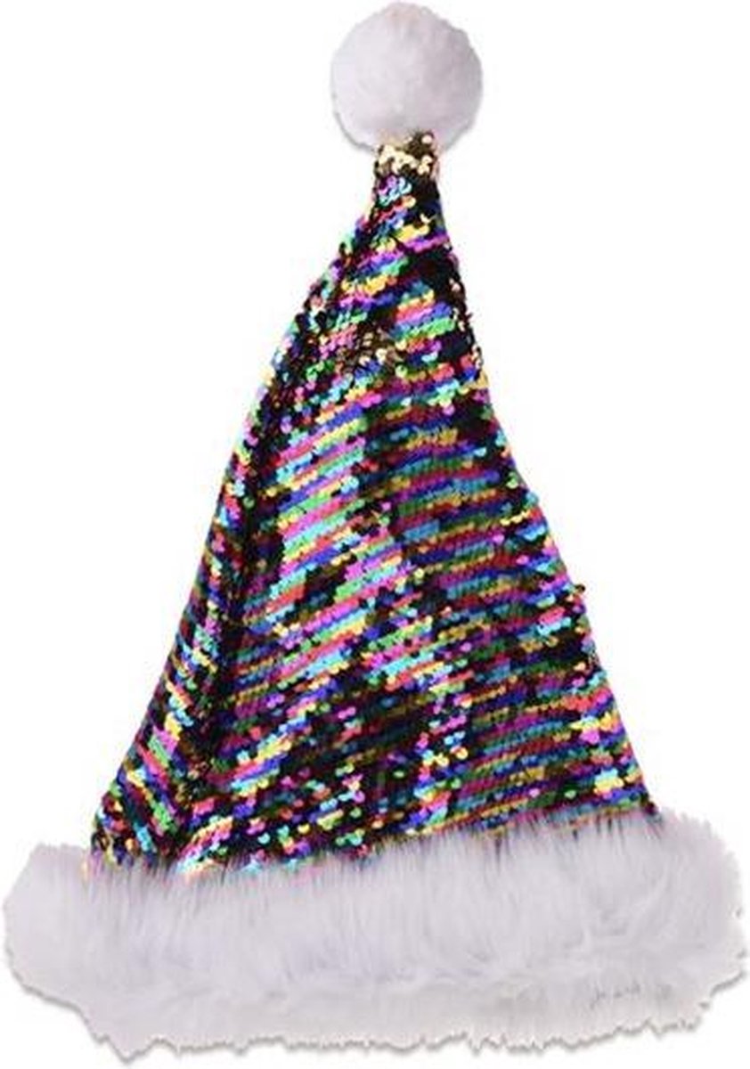 Witbaard Kerstmuts Pailletten Polyester One-size