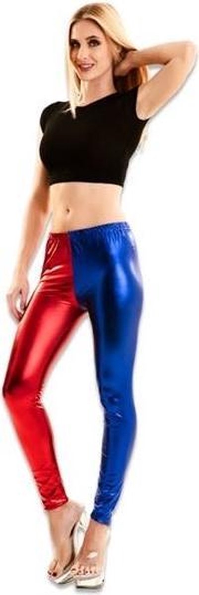 Witbaard Panty Metallic Dames Polyester One-size Rood/blauw