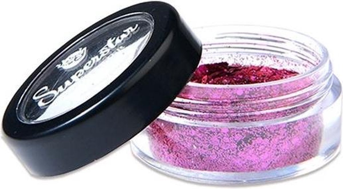 Witbaard Schmink Chunky Glitter 6 Ml Donkerroze