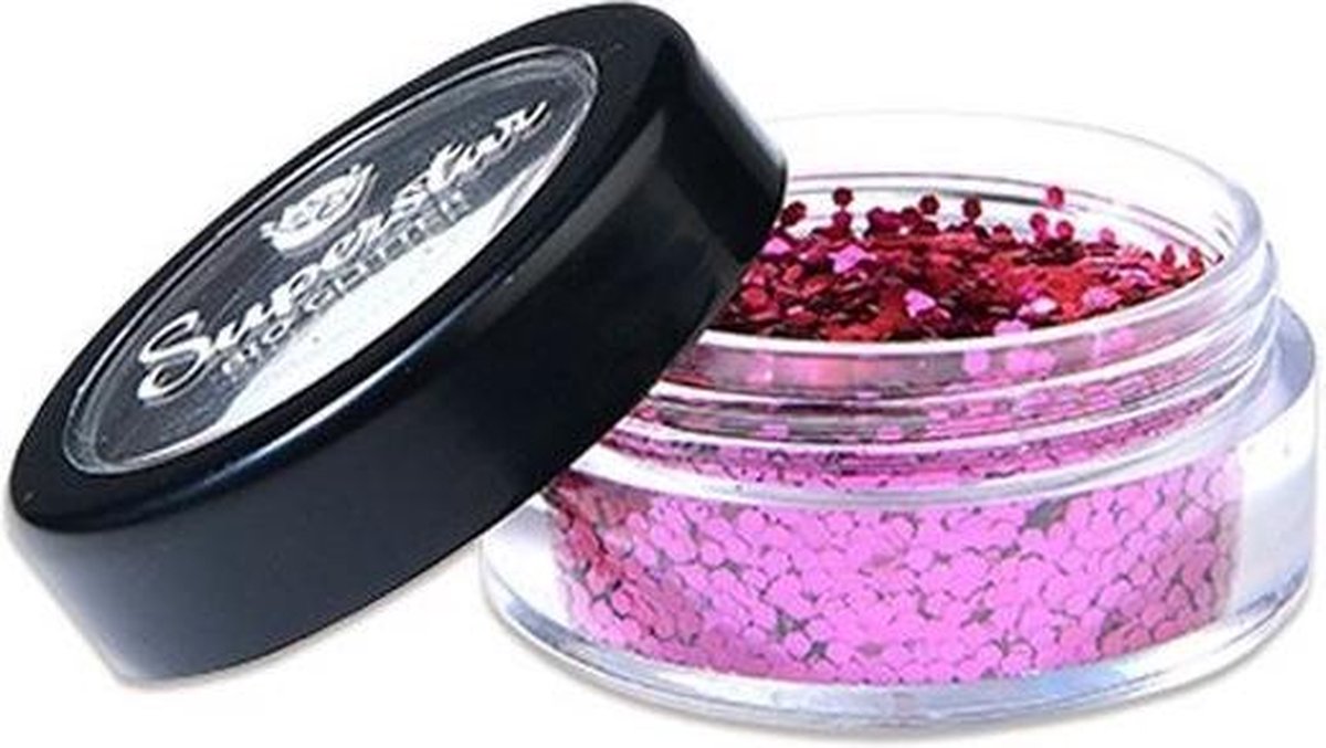 Witbaard Schmink Glitter 6 Ml Donkerroze