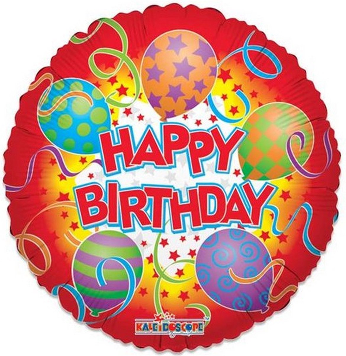 folieballon Happy Birthday 46 cm rood