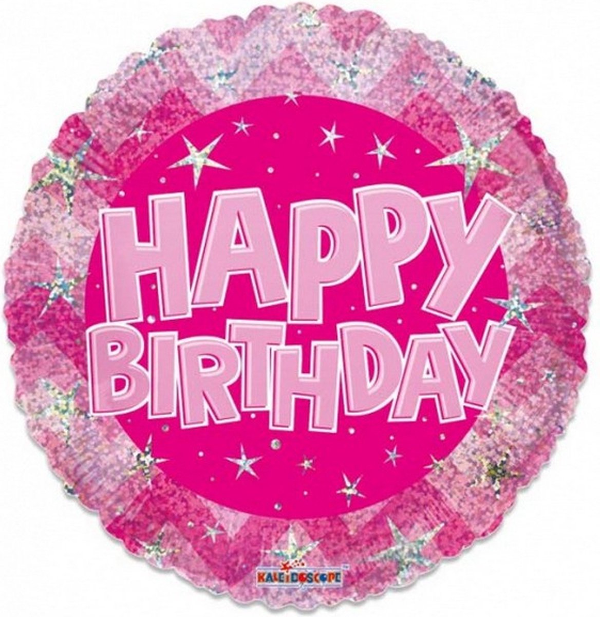 folieballon Holographic HBD 46 cm roze