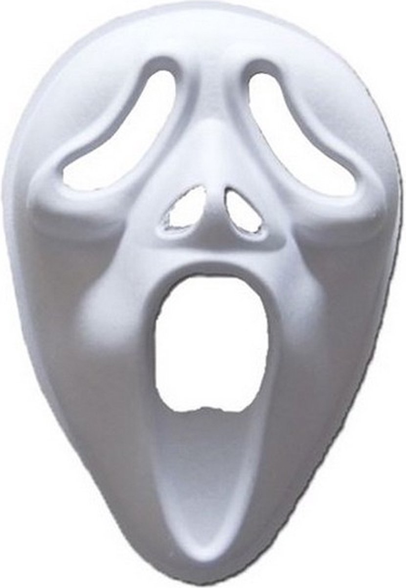 gezichtsmasker Screamer papier-machÃ© wit one-size