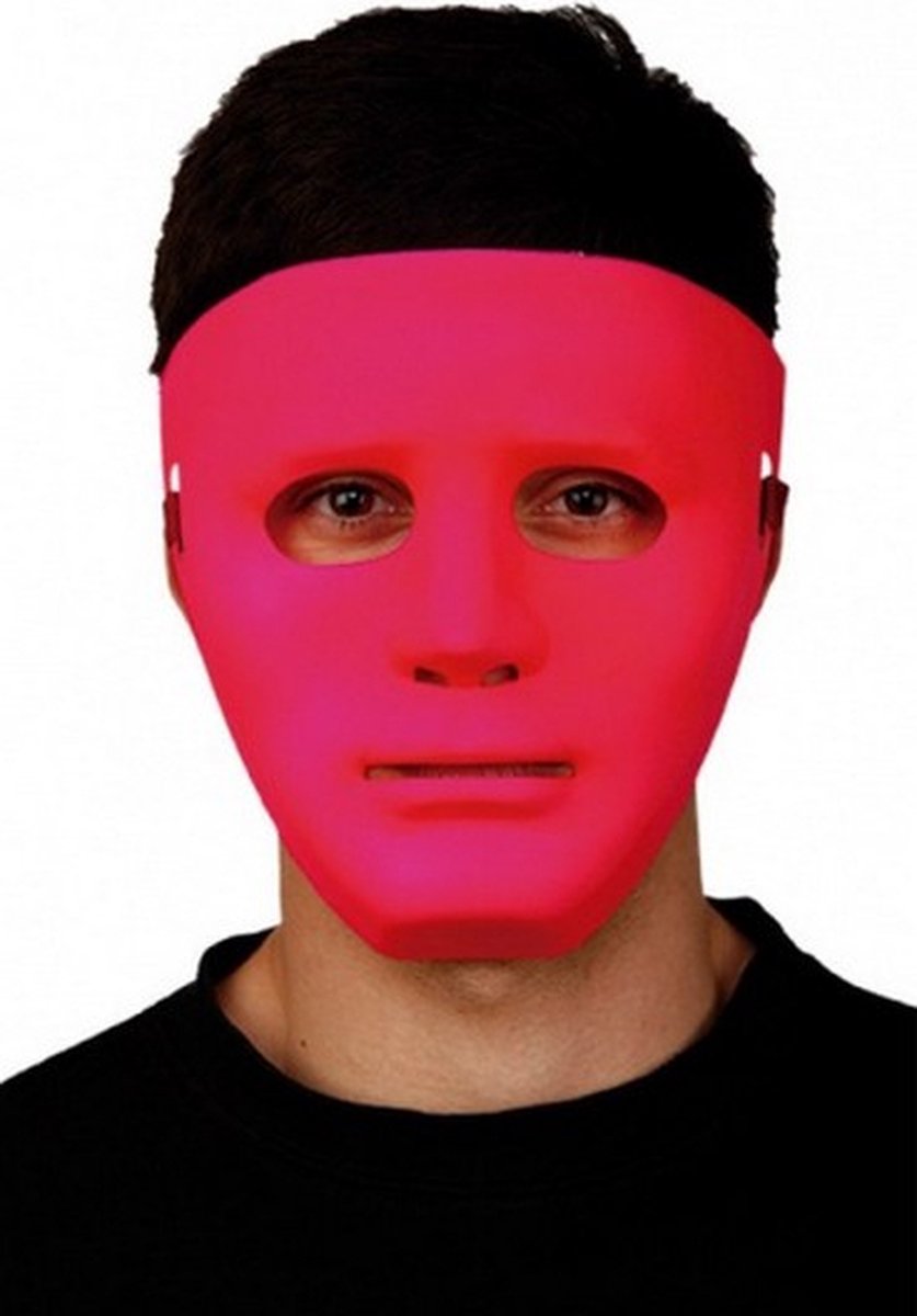 gezichtsmasker neon roze one-size