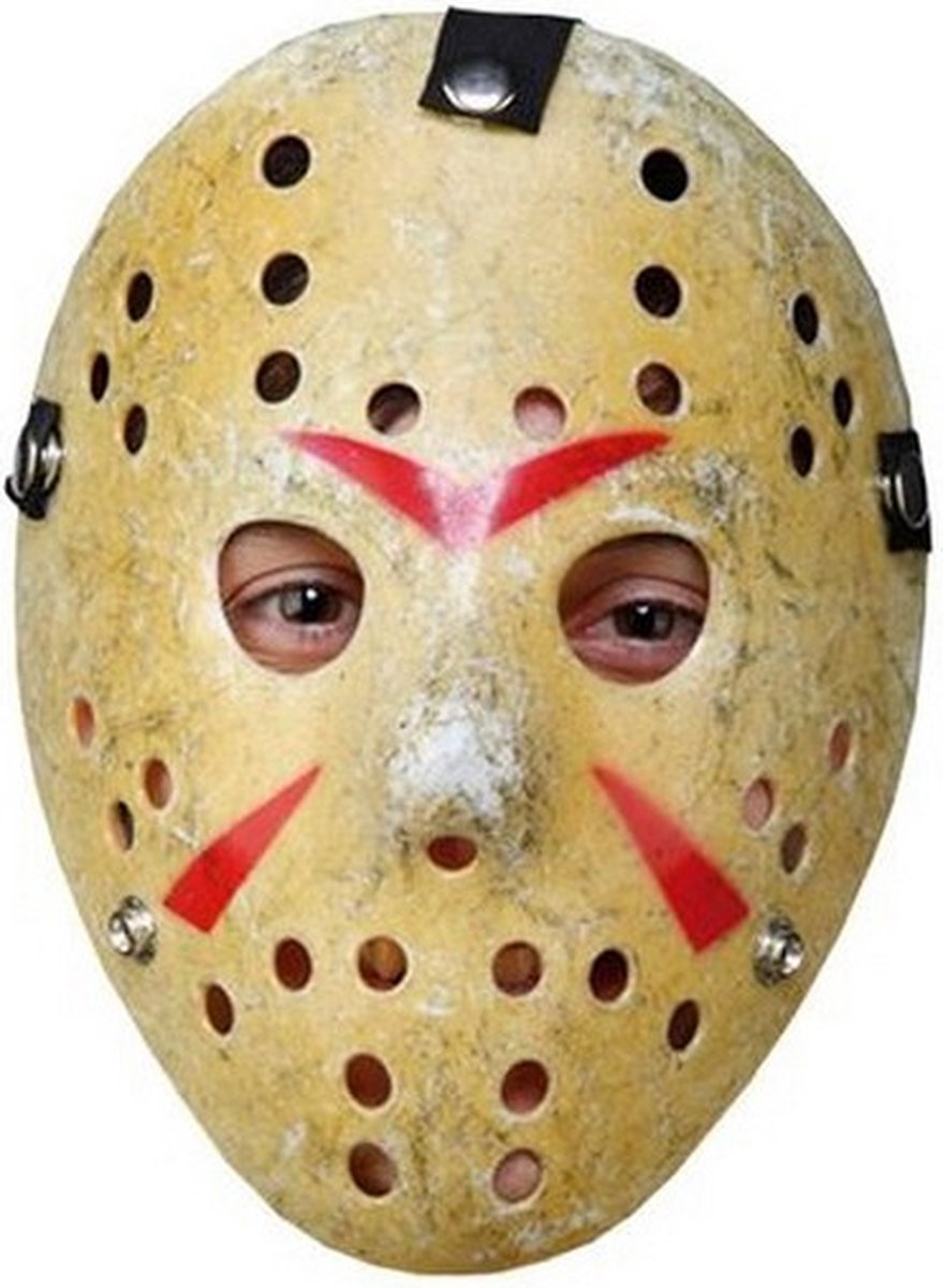 hockeymasker Halloween geel one-size