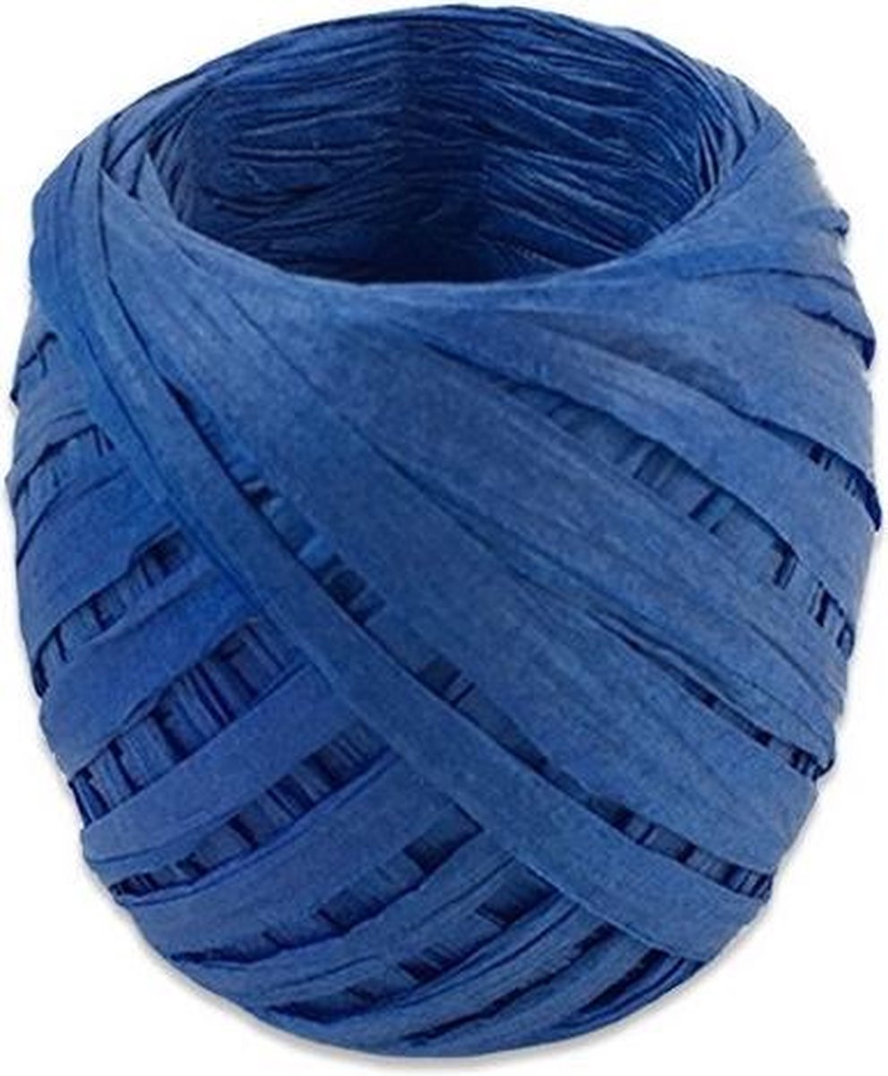 lint 20 meter papier blauw