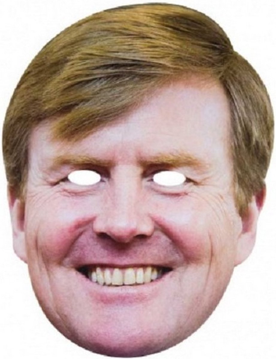 masker Koning Willem-Alexander karton one-size