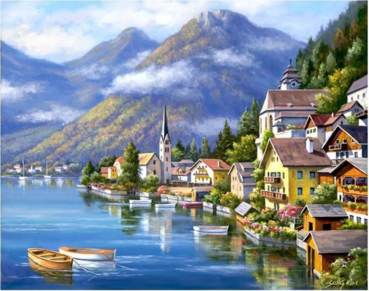 Diamond  Painting  Alpine Village 48x38