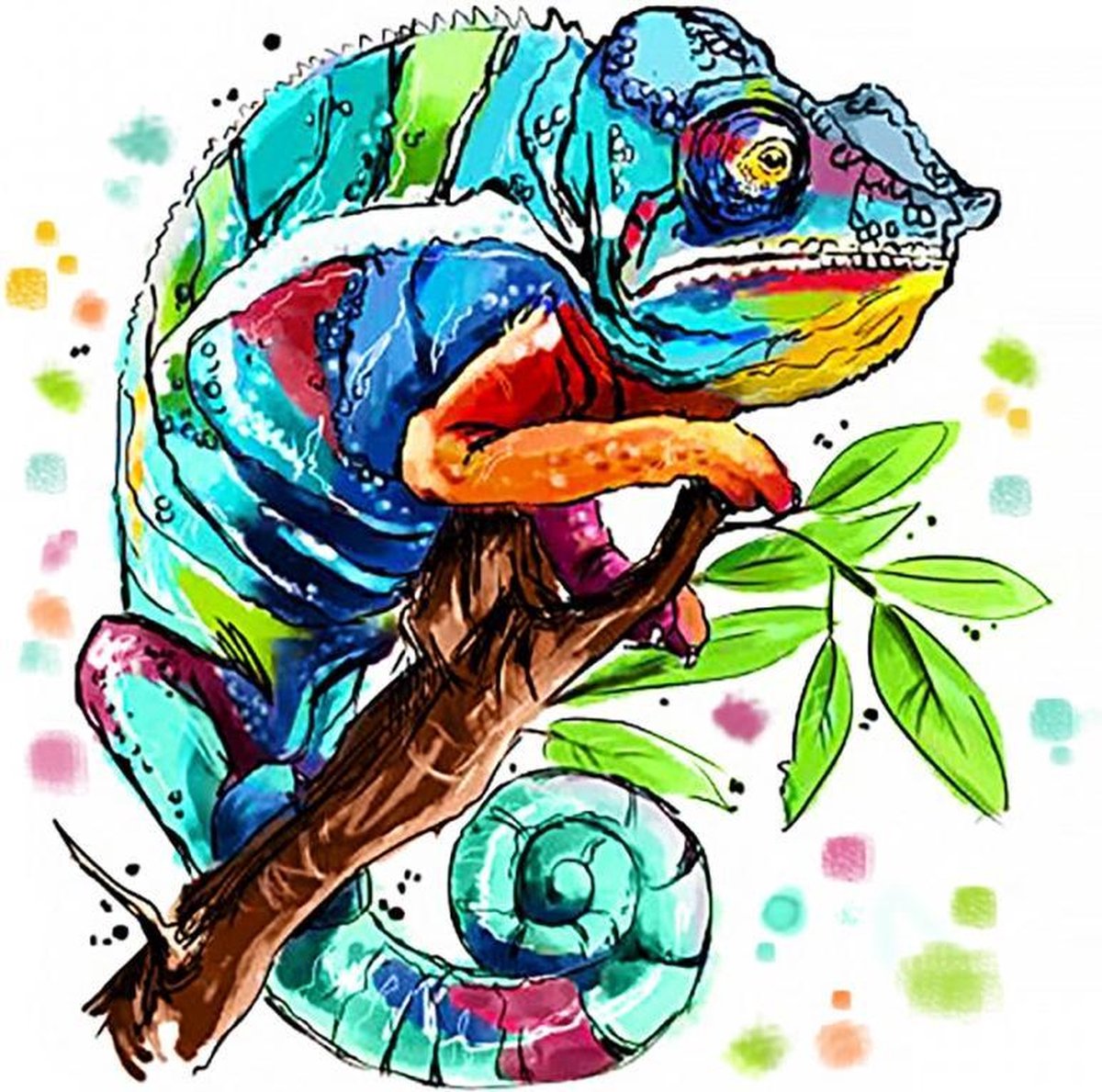 Diamond  Painting Chameleon 38*38