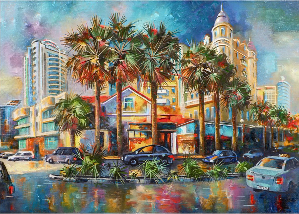 Diamond Painting Las Vegas  70x50  Vierkante Steentjes Wizardi