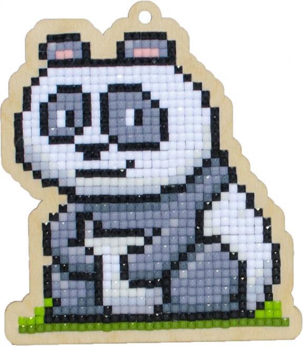 Diamond Painting Wizardi Wood Charm Panda Chuckie