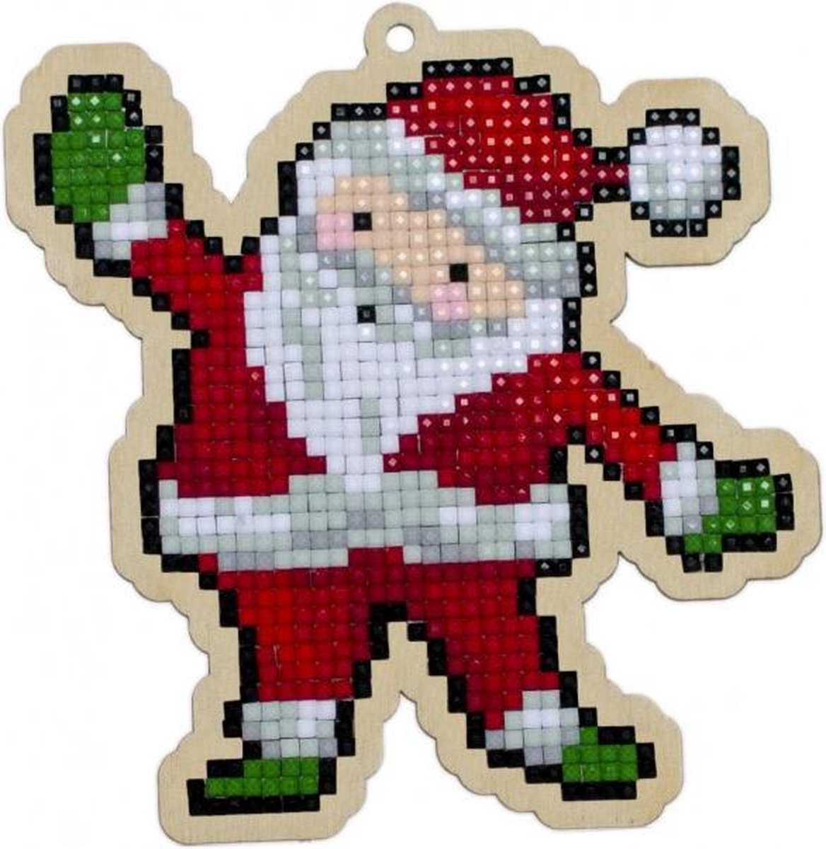 Diamond Painting Wizardi Wood Charm Santa Claus