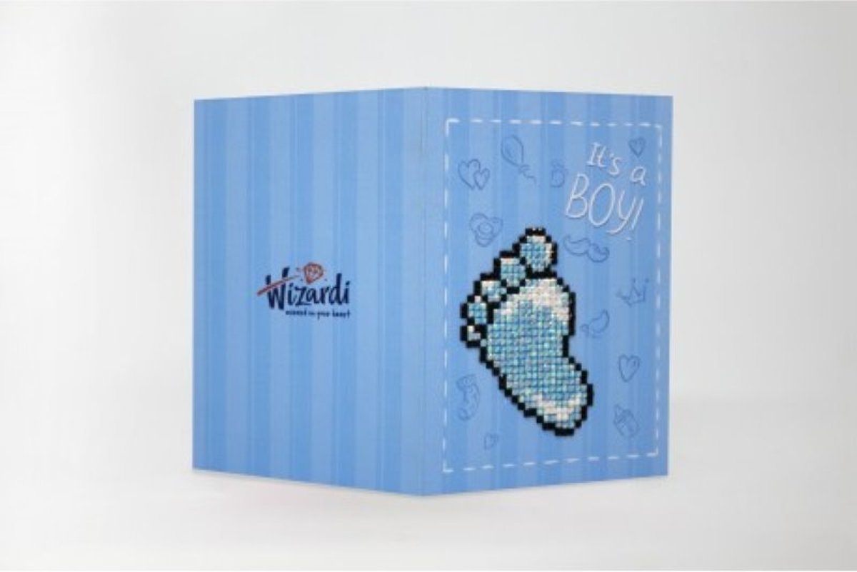 Diamond painting Wenskaart Its a Boy