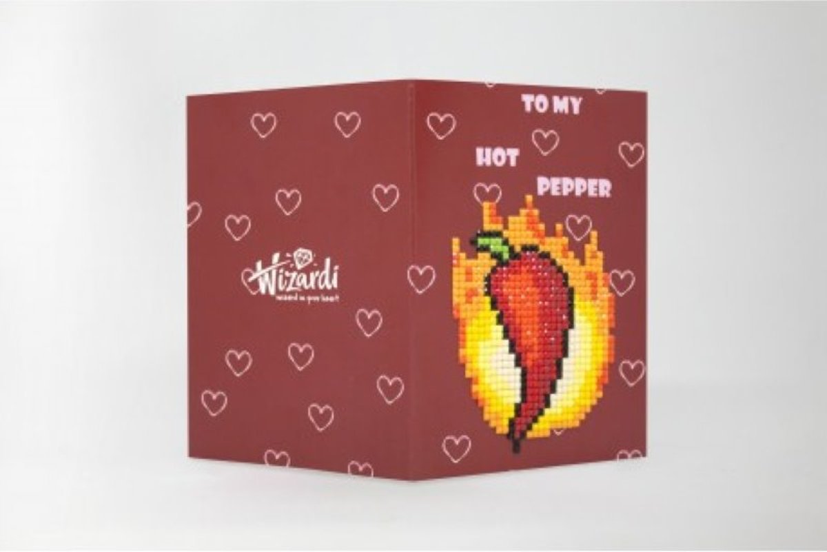 Diamond painting Wenskaart To My Hot Pepper