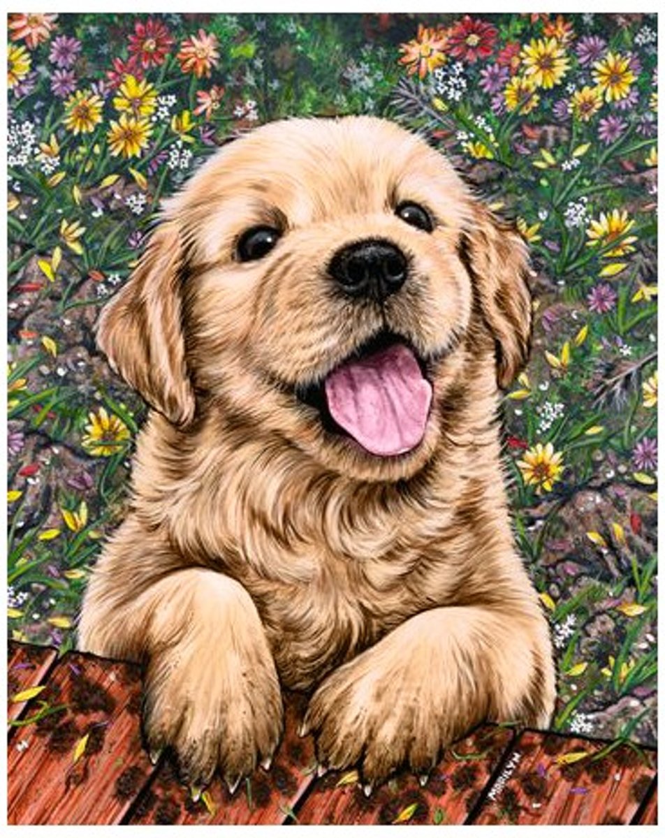 WIZARDI DIAMOND PAINTING CUTE Puppy