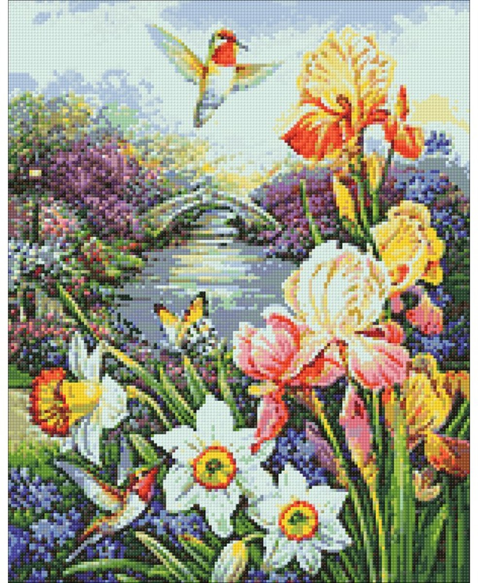 Wizardi Diamond Painting Kit Hummingbird WD236