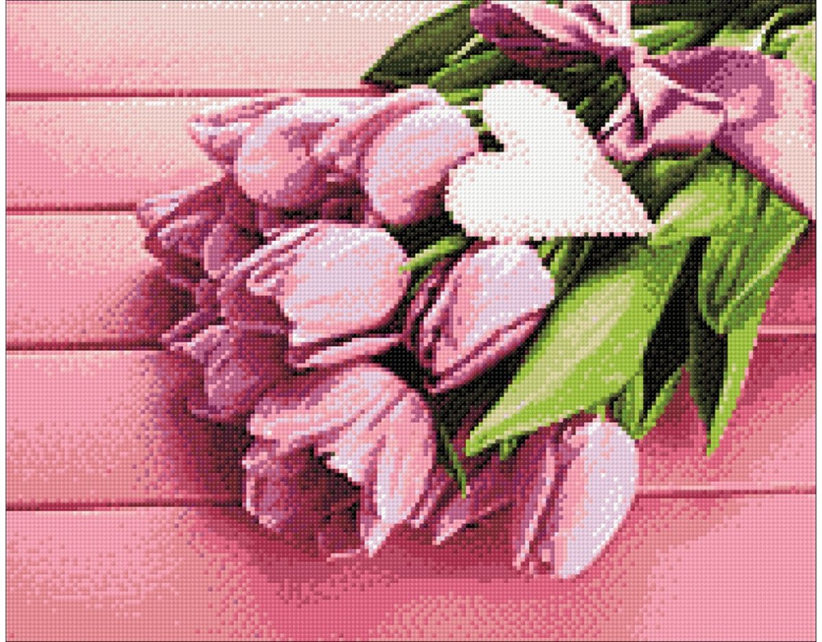   Diamond Painting Kit Tulips and Love WD022