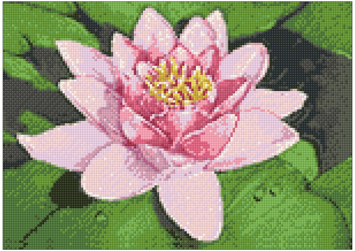 Wizardi Diamond Painting Lotus on the Lake WD032