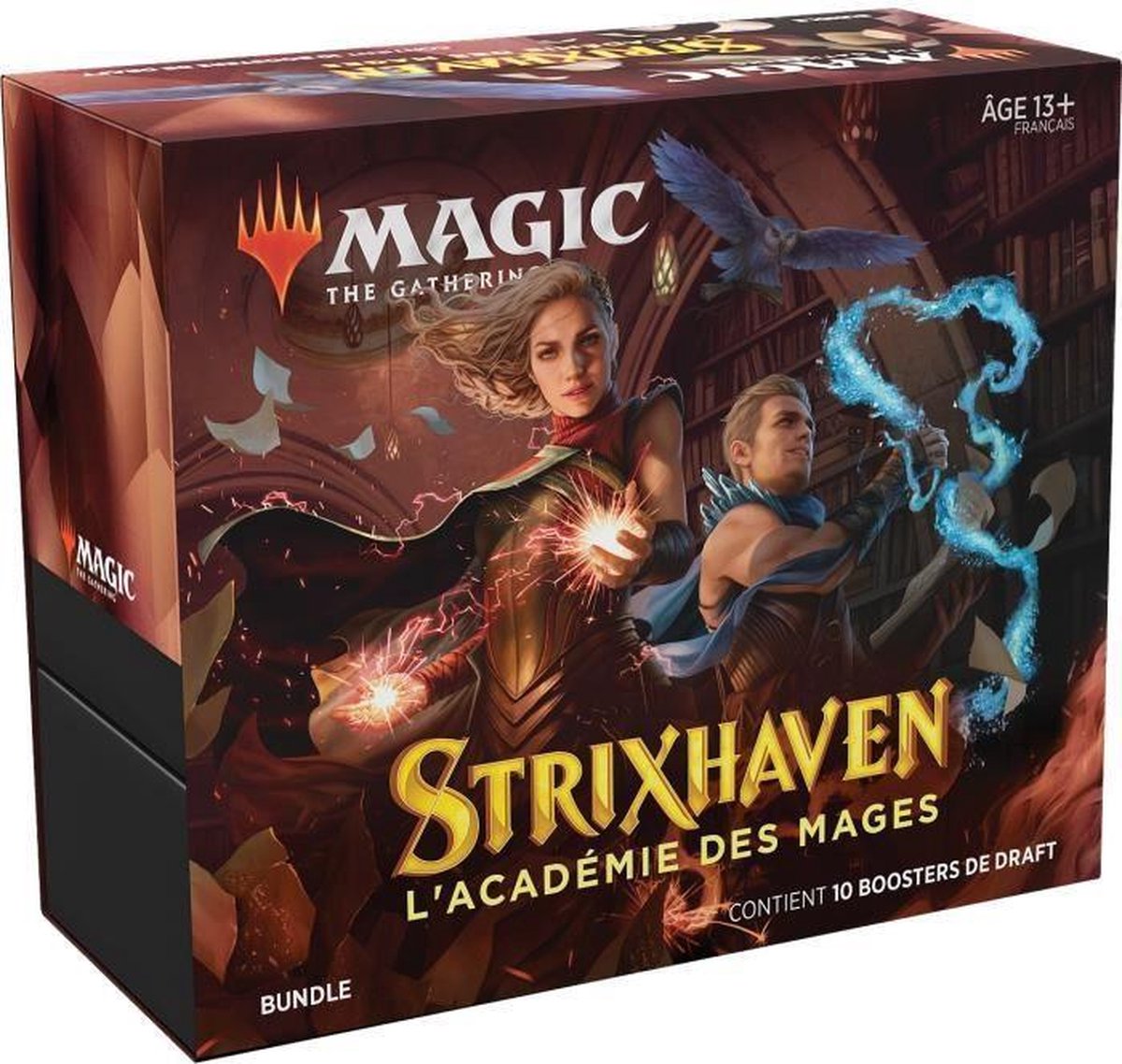 Magic The Gathering - Strixhaven-bundel - 10 ontwerpboosters (150 magische kaarten) en accessoires - Franse versie