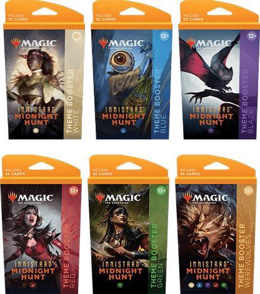 Magic The Gathering: Innistrad Midnight Hunt Theme Boosters Box (12 Packs) - EN