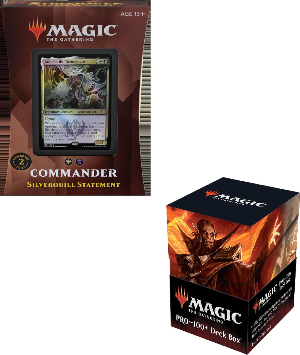 Magic the Gathering - Strixhaven - Commander deck + Strixhaven deckbox bundle - MTG - magic kaarten