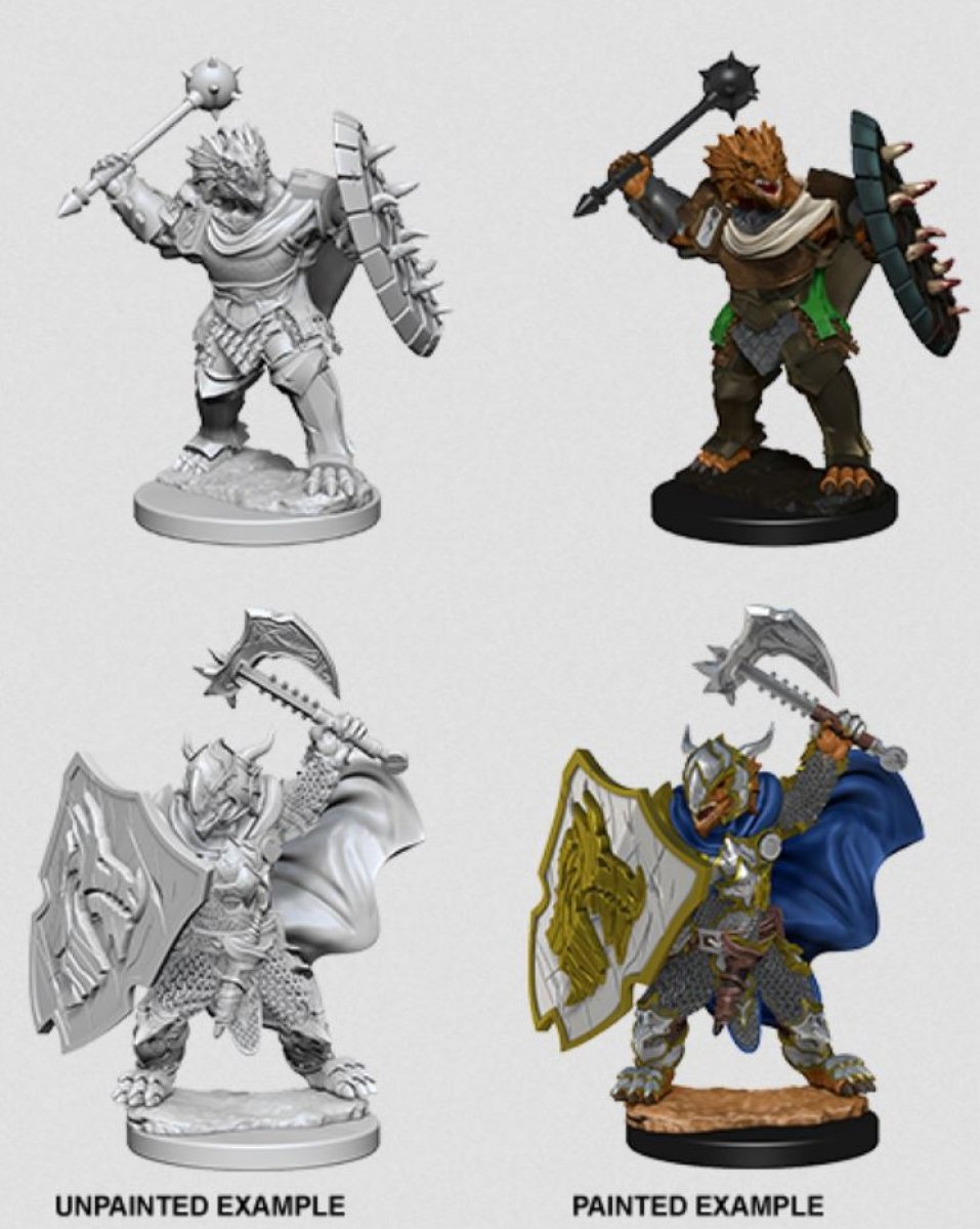 Dungeons and Dragons Nolzurs Marvelous Miniatures: Dragonborn Paladin, Male