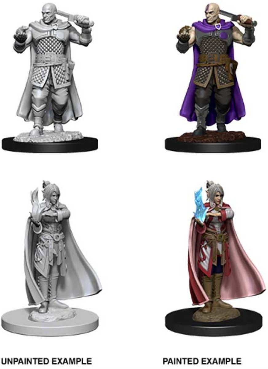 Dungeons and Dragons Nolzurs Marvelous Miniatures:  Human Ranger and Moon Elf Sorcerer