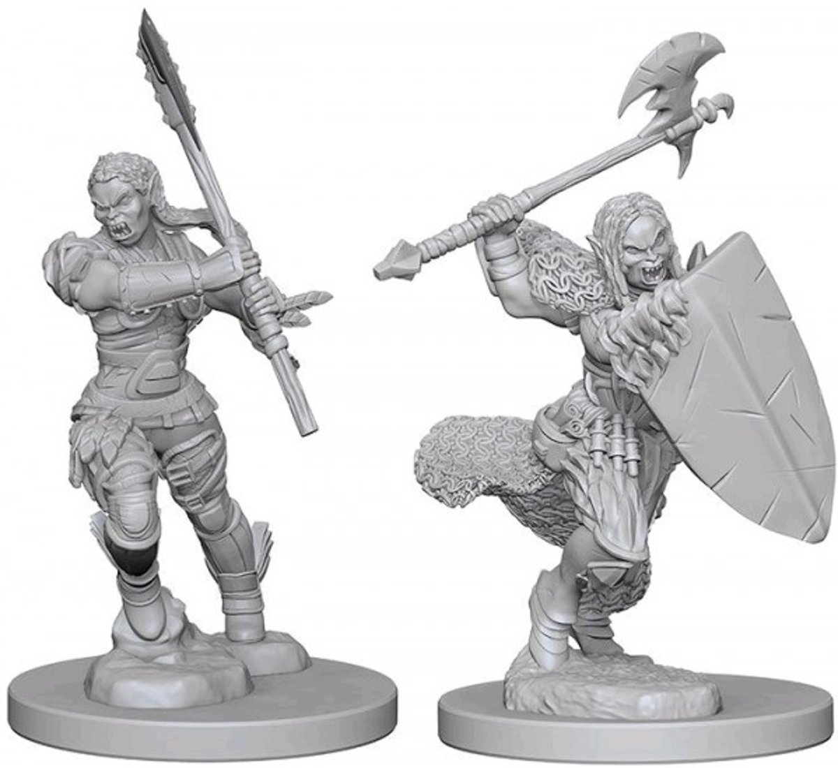 Pathfinder Battles Deep Cuts: Half Orc Barbarian, Female