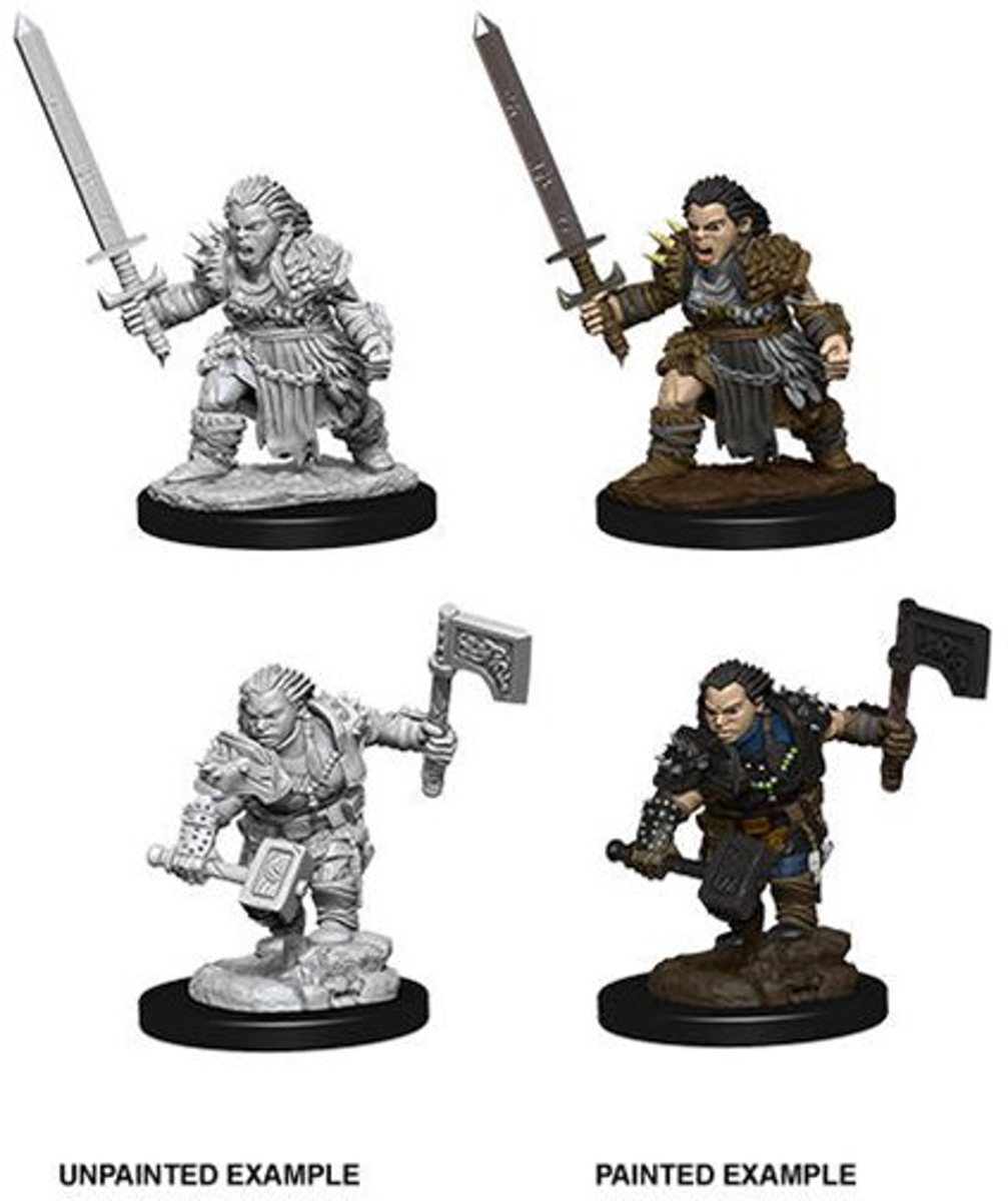 Pathfinder Battles Deep Cuts Miniatures: Dwarf Barbarian, Female