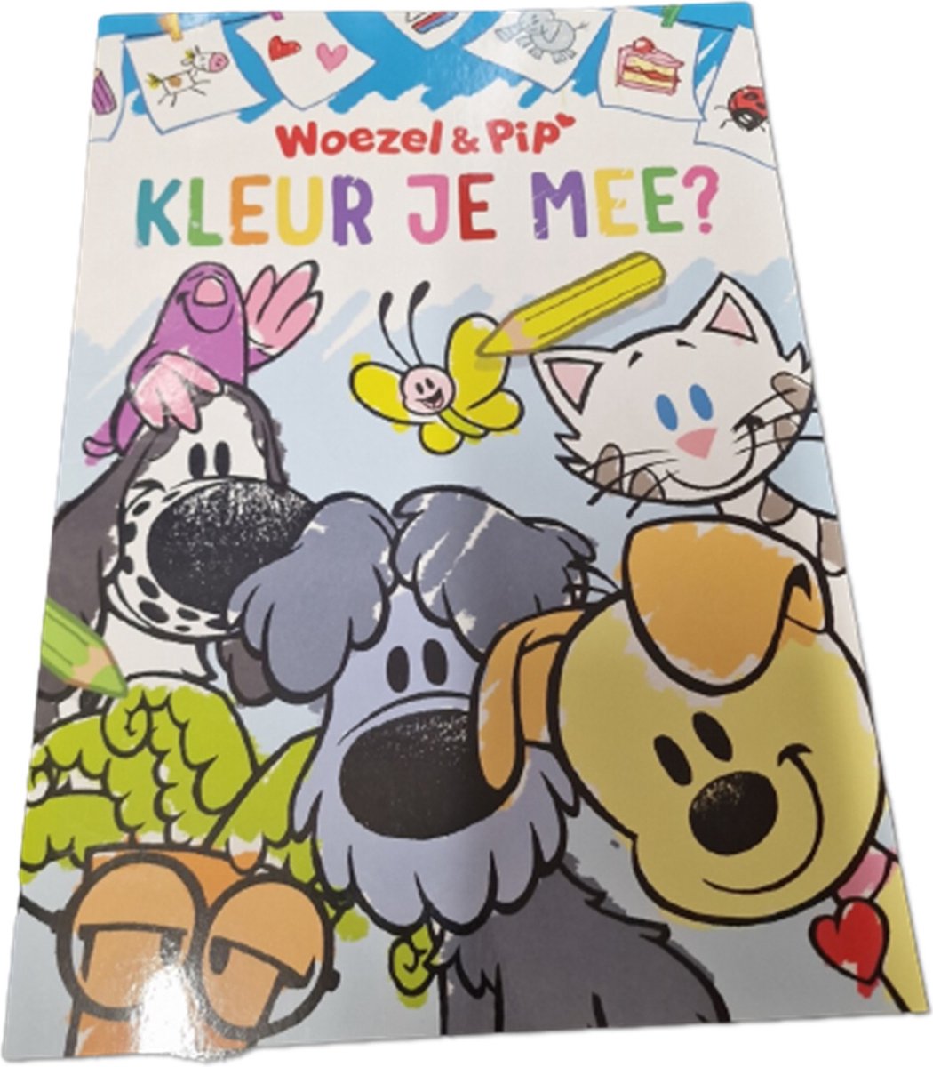 Woezel en pip kleurboek kleur je mee? - 24 kleurplaten - Creatief - Vakantie doeboek