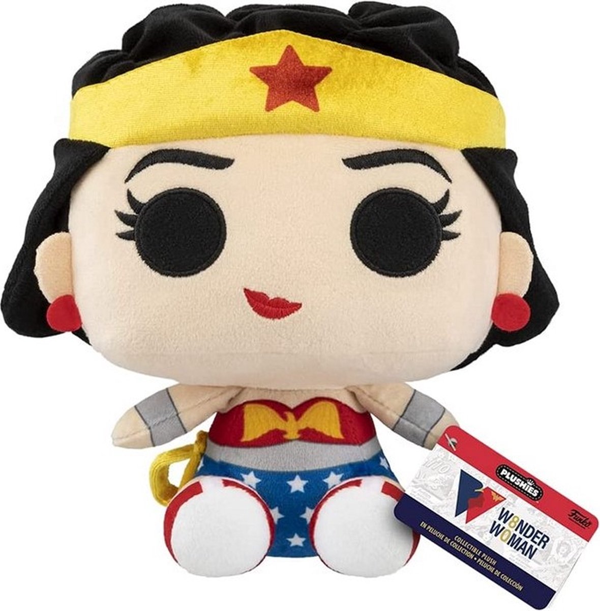 DC Comics - Wonder Woman knuffel - 20 cm - Pluche - Wonder Woman 80th classic