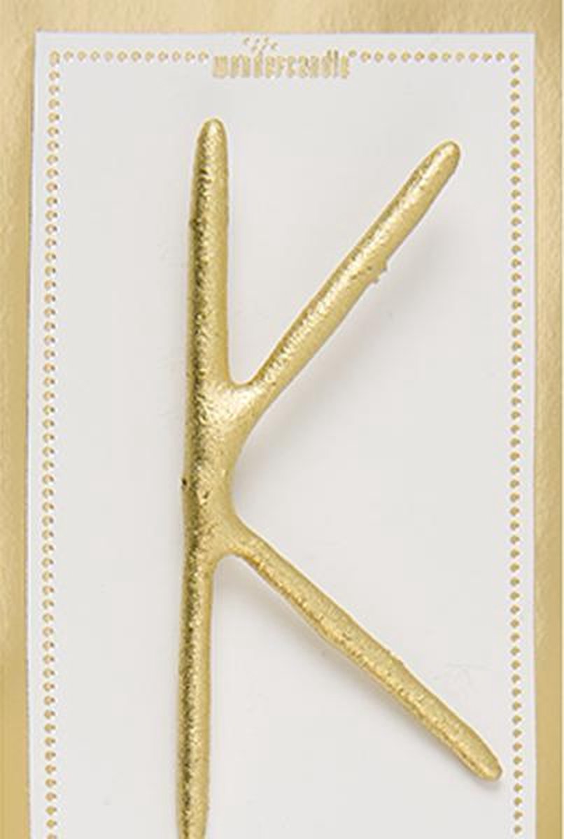 Sparkler - Letter K - Goud -   - Groot