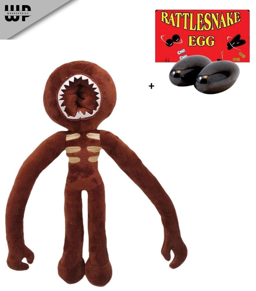 Wonderprice - Doors Knuffel - Doors - Figure - Evil Doer - inclusief setje fidget snake eggs horror sound - Fan Pluche - Must Have