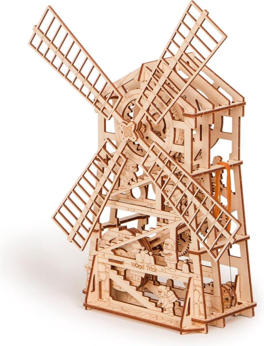 Wood Trick Mechanische Windmolen - Houten Modelbouw