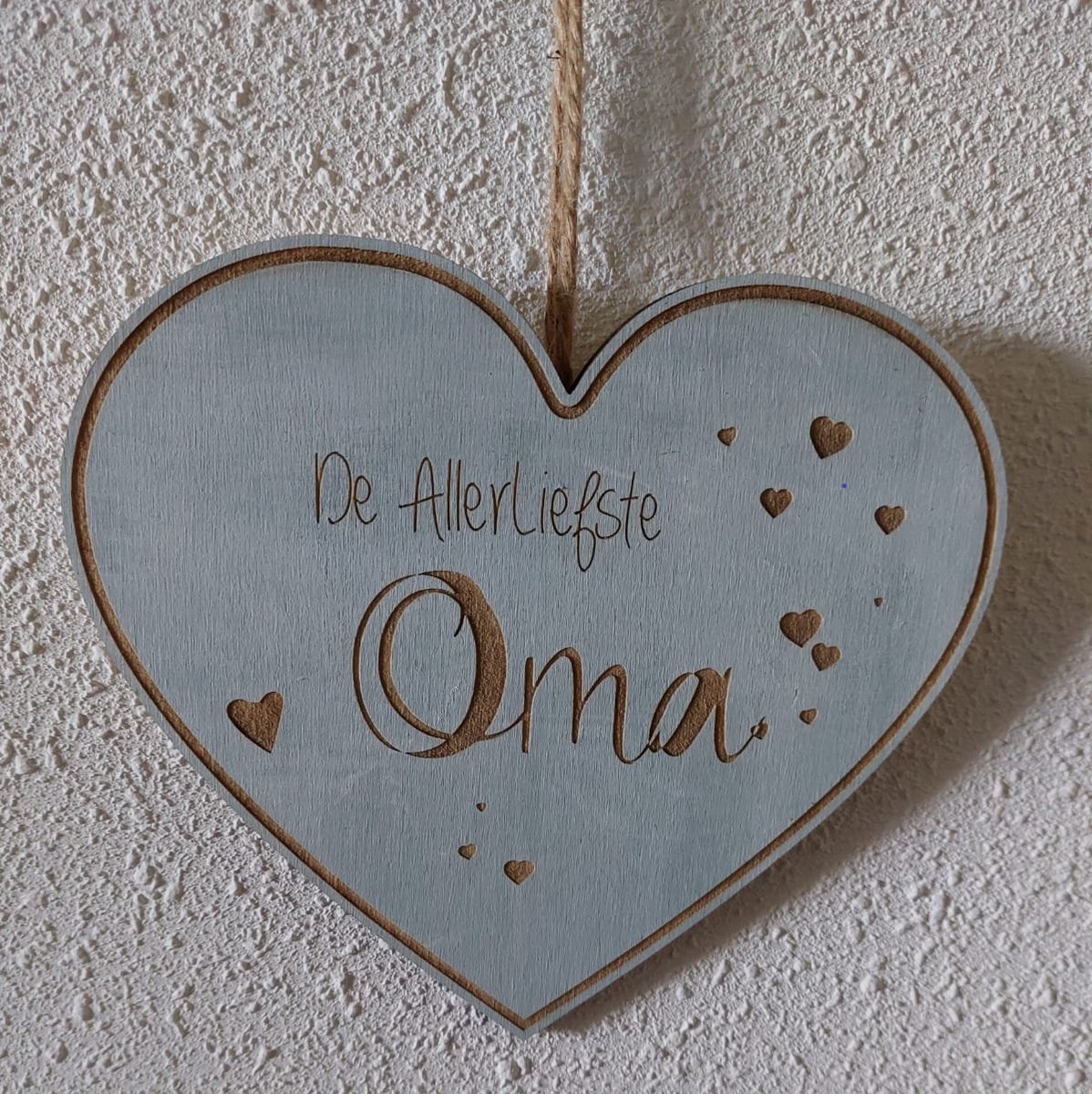 WooR Tekstbord, De allerliefste Oma  cadeau bordje voor valentijn, moederdag verjaardag of gewoon als zomaar cadeau van de kleinkinderen