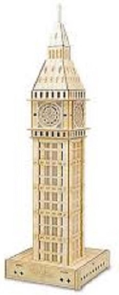 Houten modelbouw - The big ben - Miniatuurbouw hout