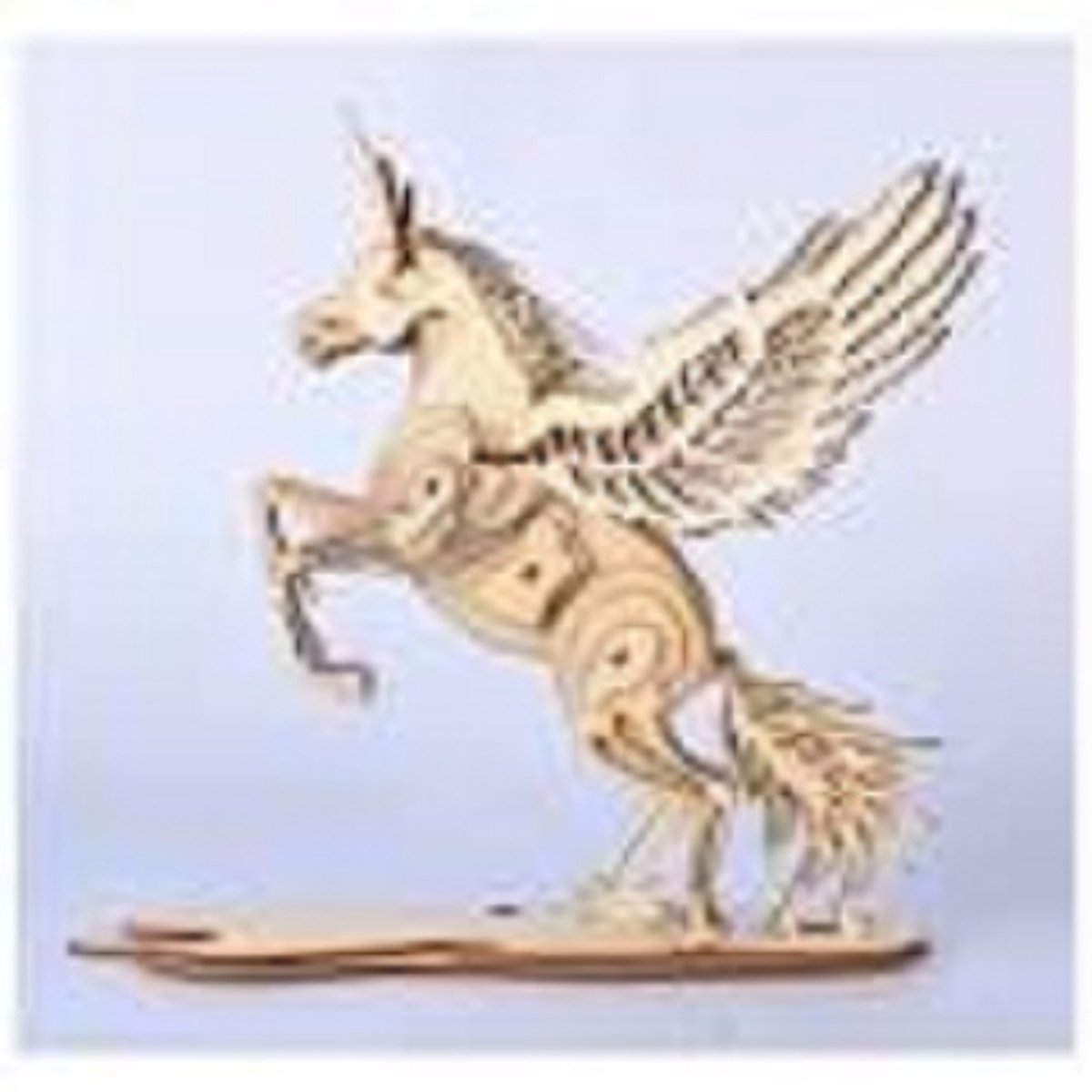 Houten modelbouw - Wooden Puzzle - Miniatuurbouw hout - Unicorn