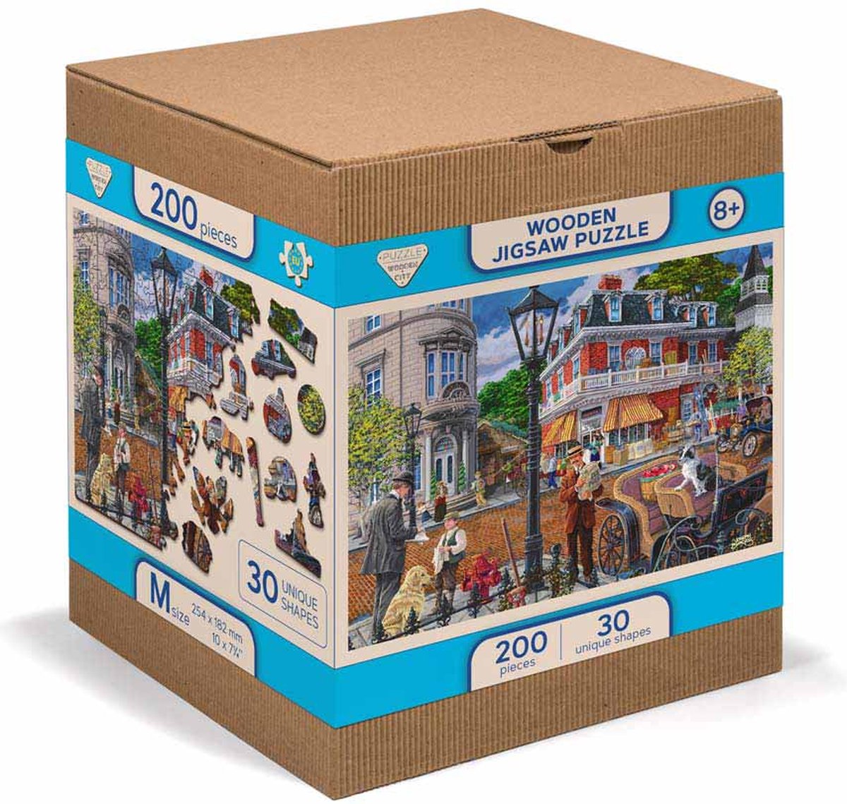 Wooden.City houten legpuzzel 200 stukjes Main Street