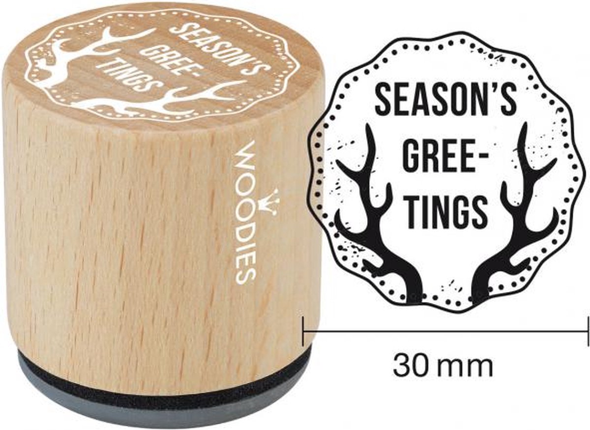 Seasons Greetings Rubber Stamp (WE7010) (DISCONTINUED)