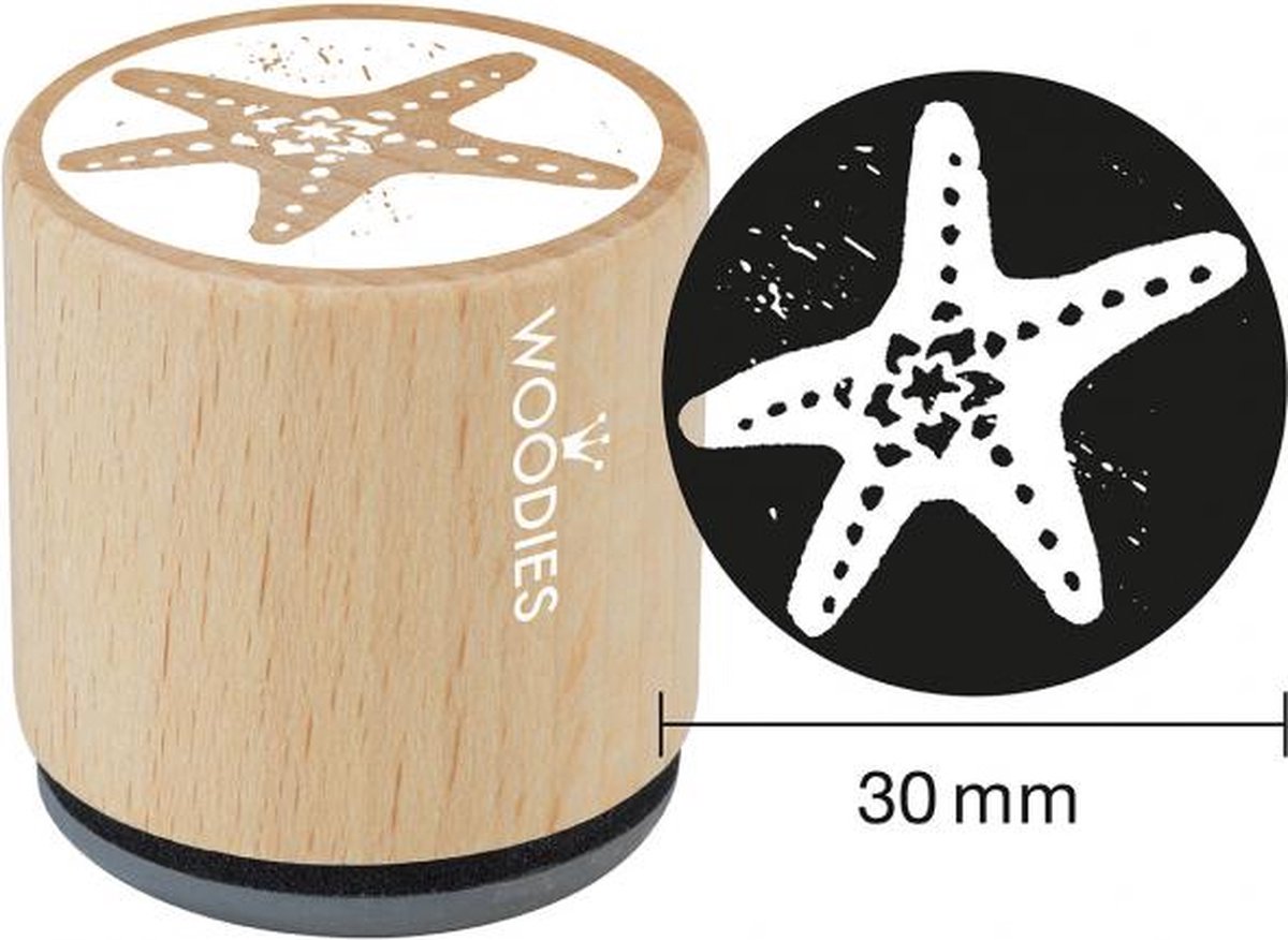 Starfish Rubber Stamp (W10009) (DISCONTINUED)