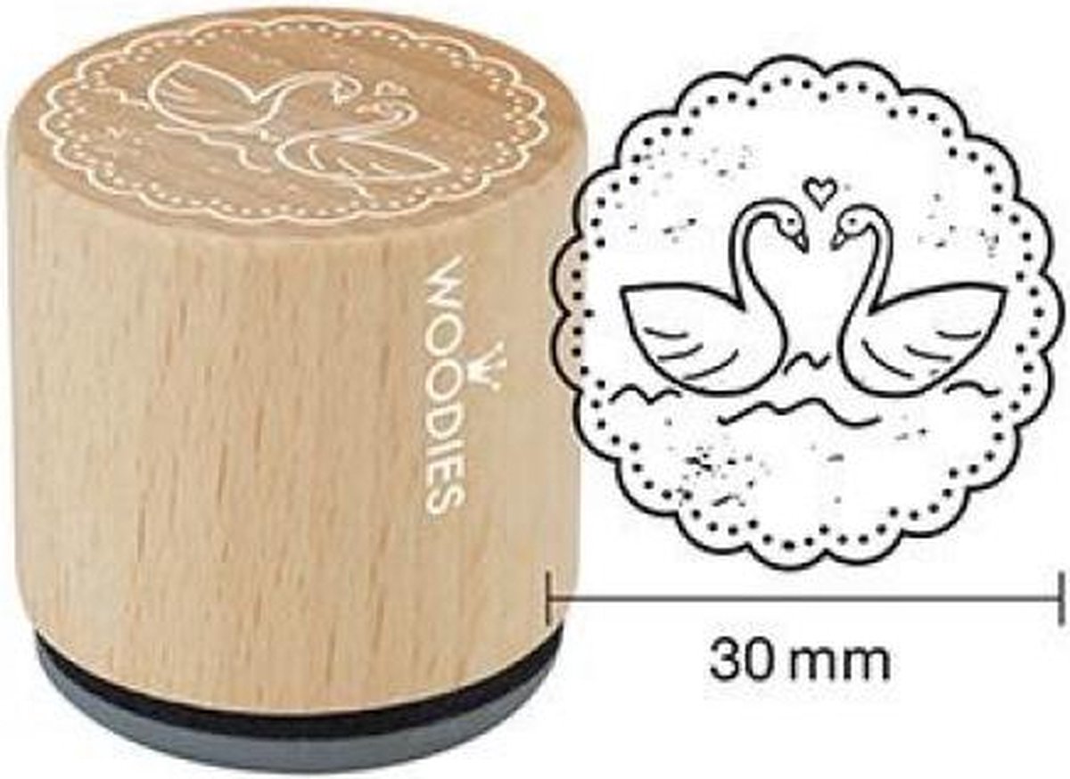 Swans Rubber Stamp (W18003) (DISCONTINUED)