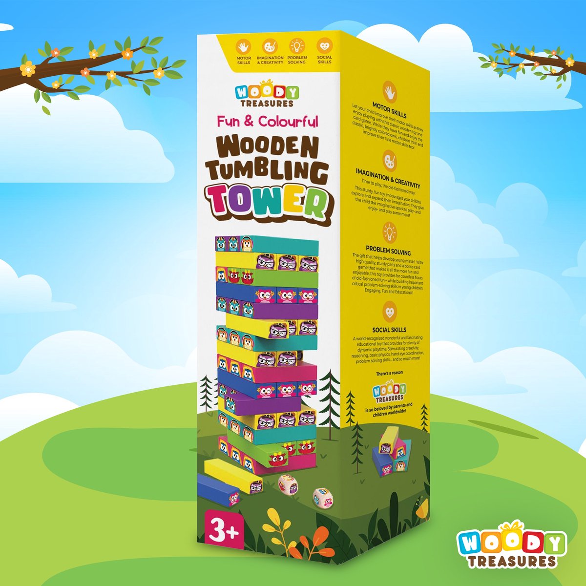 Woody Treasures - Houten tuimeltoren