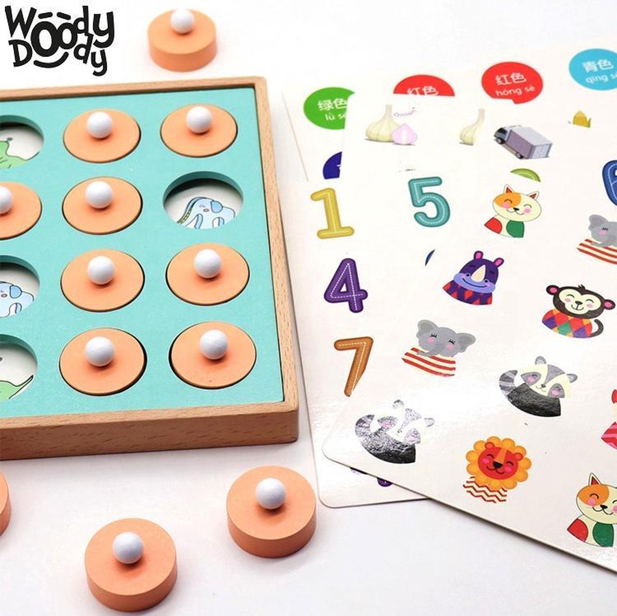 Memory Spelletjes 4 Jaar Gezelschapsspel Kinderen 3 Jaar Houten Puzzel Jonge Kinderen Educatief Speelgoed 4 Jaar – WoodyDoody